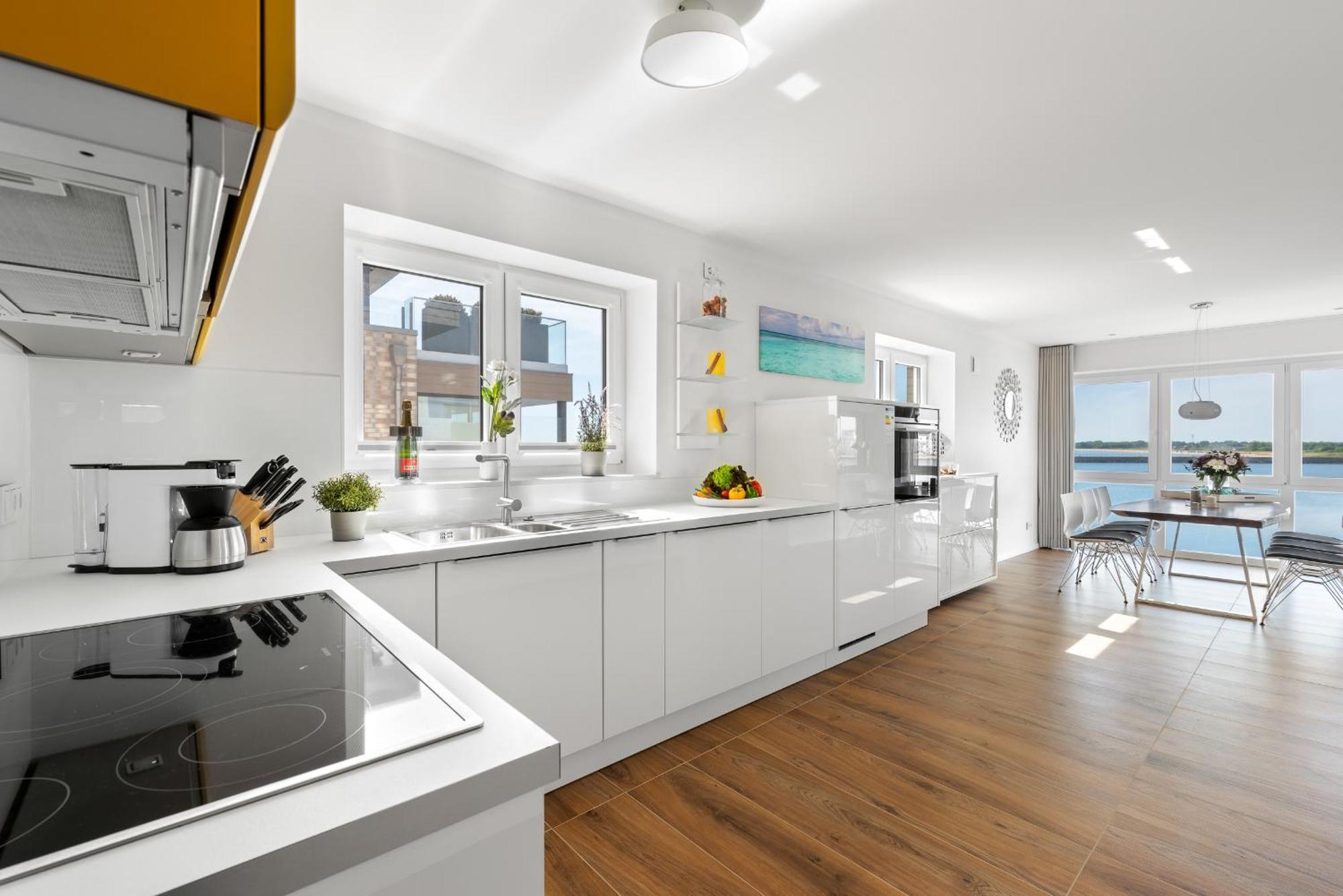Brise- Direkt Am Wasser, Hafenblick, Fahrstuhl, Sauna, Ueberdachter Balkon Olpenitz Kültér fotó