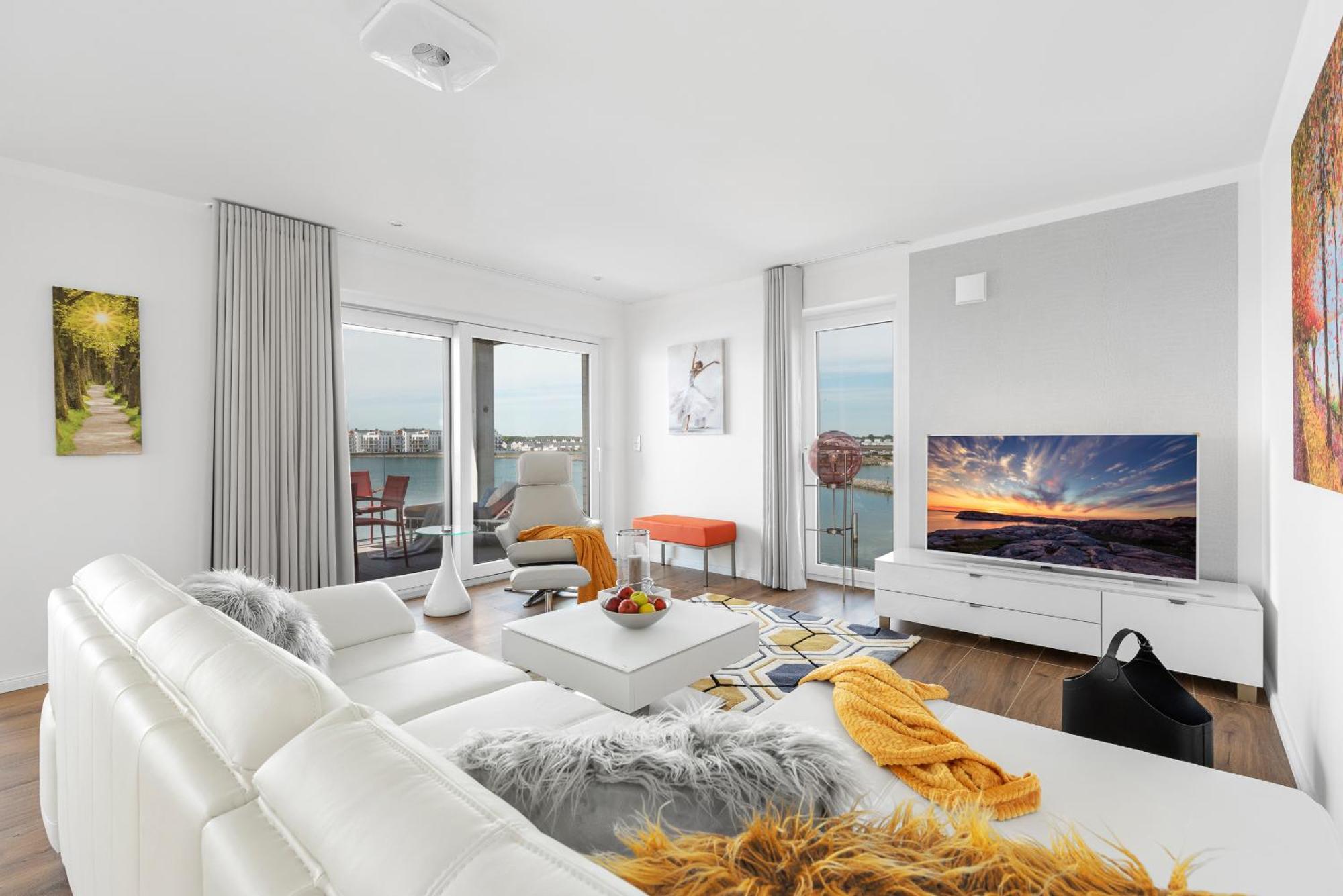 Brise- Direkt Am Wasser, Hafenblick, Fahrstuhl, Sauna, Ueberdachter Balkon Olpenitz Kültér fotó