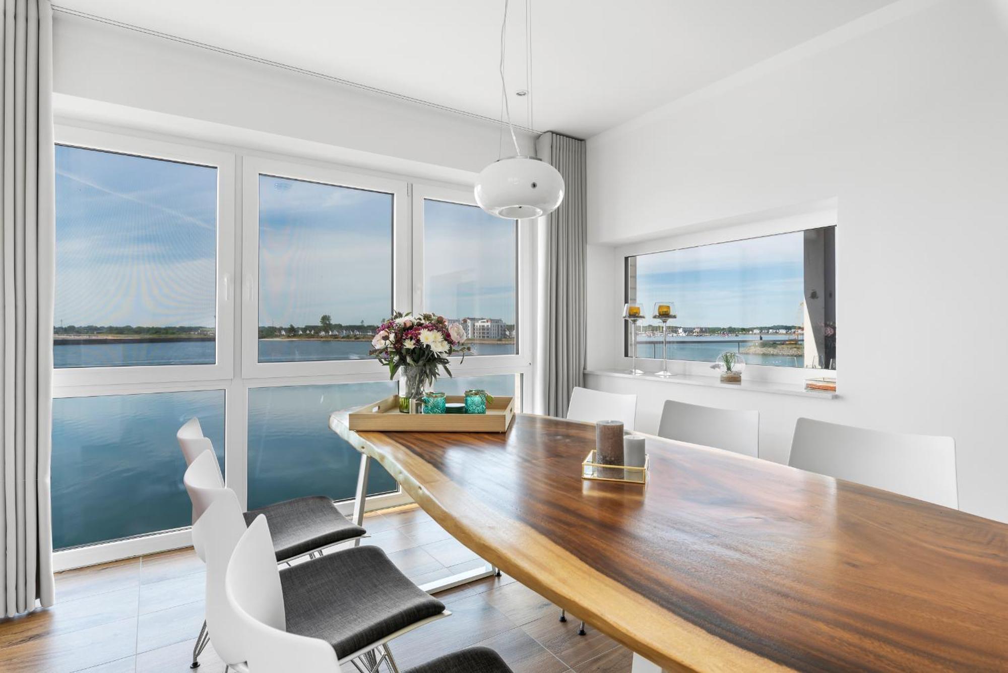 Brise- Direkt Am Wasser, Hafenblick, Fahrstuhl, Sauna, Ueberdachter Balkon Olpenitz Kültér fotó